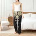 thumbnail image 4 of Sikiie Vintage Winged Rose Skull Women’s Ultra-Soft Comfy Lounge Pants Sleepwear Comfy Lounge Pants Drawstring Sleep Bottoms with PocketsLarge, 4 of 6