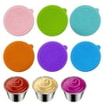 thumbnail image 1 of 6x1.6 OZ Salad Dressing Containers to Go Stainless Steel Small Condiment Cup Containers with Lids Reusable Leakproof Dipping Sauce Cups Fits in Bento Box, 1 of 8