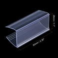 thumbnail image 4 of Uxcell Label Holder on Shelf Plastic for Wire Shelving Clear 60mm, 4 of 4