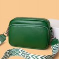 thumbnail image 2 of Bolso de hombro de cuero genuino con estampado de lichi simple y moderno para mujer, bolso cuadrado pequeño con texto, 2 of 6