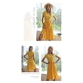 thumbnail image 2 of EASYBRA Women Polka Dot Midi Dress Short Sleeve A Line Casual Elegant Summer Dress, 2 of 5
