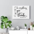 thumbnail image 5 of Scripture Walls  In Everything Give Thanks Thessalonians 5:18 Bible Verse Canvas Christian Wall Art Ready to Hang Unframed, 5 of 12