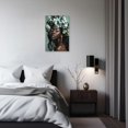 thumbnail image 3 of ZHONGYUTONG African American Canvas Wall Art Black Woman Flower Head Pictures Abstract Black Girl Painting for Living Room Decor Framed (16.00" x 24.00"), 3 of 5
