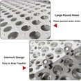 thumbnail image 2 of Amdohai 10 Pcs Interlocking Rubber Floor Tiles with Drain Holes DIY Size, 2 of 7