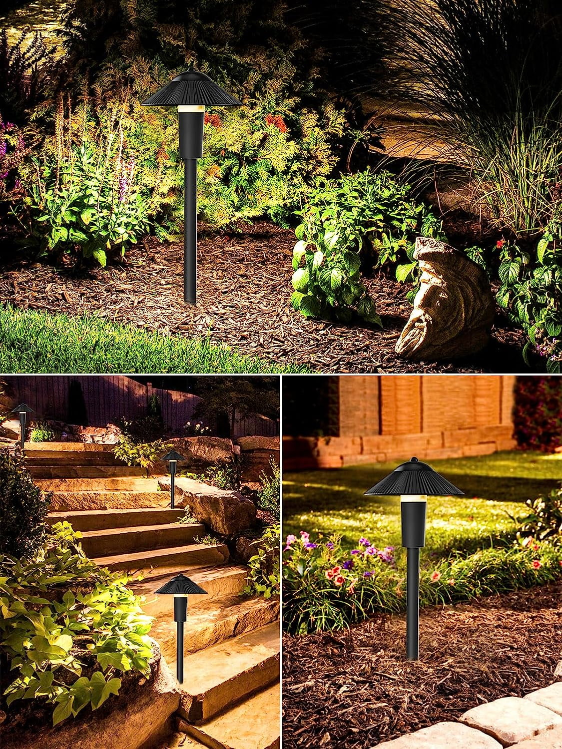 5W Low Voltage Landscape Lights LED Pathway Lights with Connectors, 12V