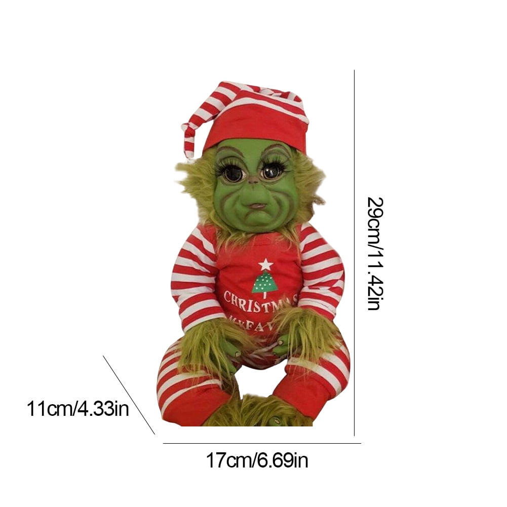 Juguetes de peluche muñeca suave Grinch muñeca monstruo verde