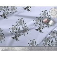 thumbnail image 2 of Soimoi Rayon Crepe Fabric Leaves & Floral Block Decor Fabric Printed Yard 46 Inch Wide, 2 of 3