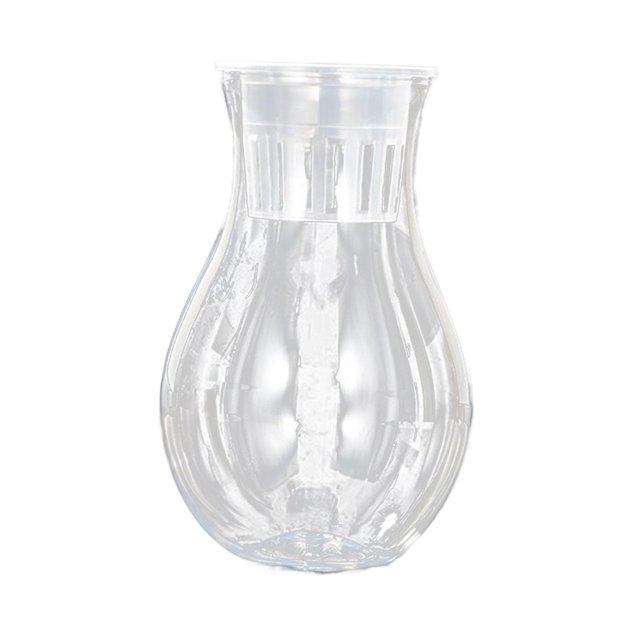 Florero transparente Adorno Contenedor pequeña para escritorio Boda Oficina Decoración del hogar 10cmx8.5cmx22cm Baoblaze Jarrón transparente