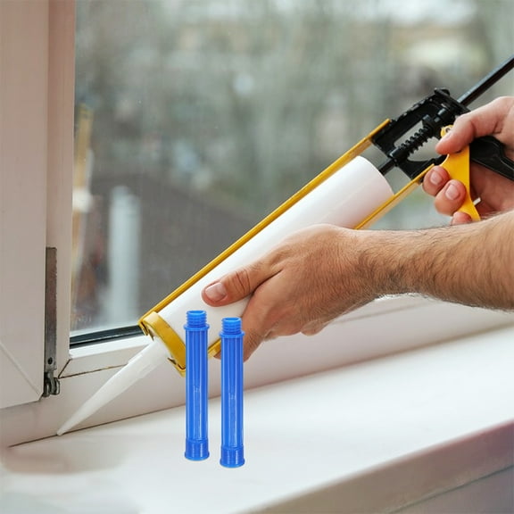 OUNONA Long Caulking Nozzle Attachment Plastic Caulking Nozzle Tip Extension for Caulking Tool Long Reach Caulking Nozzle Caulk Tube Extension Tool