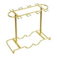thumbnail image 5 of Stemware Storage Rack Wine Glass Organizer Desktop Display Stand Elegant Gold Metal Design for Home Dining Room Hotel, 5 of 9