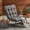 Gray, variant on Omniberg Outdoor Rocking Chair with Footrest, Adjustable Papasan Rocker Indoor Outdoor Lounge Chair, Waterproof Comfy Cushion, 300lbs Capacity, for Patio, Porch, Garden, Living Room, Beige