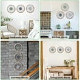 thumbnail image 5 of Rustic Round Farmhouse Wall Decor Set - 12'' Wood & Metal Medallion with 6 Interchangeable Flowers, 5 of 7