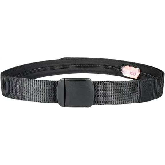 Zaoz Hidden Belt，Travel Security Money Belt for Men Secret Hidden Cash Diversion Safe Anti-Theft Wallet Belt Waist Pack Hide Stuff Pocket A418