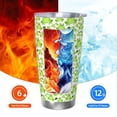 thumbnail image 6 of KLL Cute Frogs Print 40oz Stainless Steel Insulated Car Cup with Spillproof Lid - Keep Your Drink Hot or Cold on the Go-Straw Three-piece Set, 6 of 8