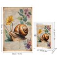 thumbnail image 2 of 1000 Piece Jigsaw Puzzle – Vintage Snail with Garden and Flower Design | Relaxing Puzzle for Nature Enthusiasts | Great for Gifting, 2 of 7