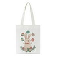 thumbnail image 2 of JeashCHAT Canvas Tote Bag for Woman Funny Easter Bunny Tote Bag for Kids Multi-Purpose Reusable Grocery Bags, 2 of 2