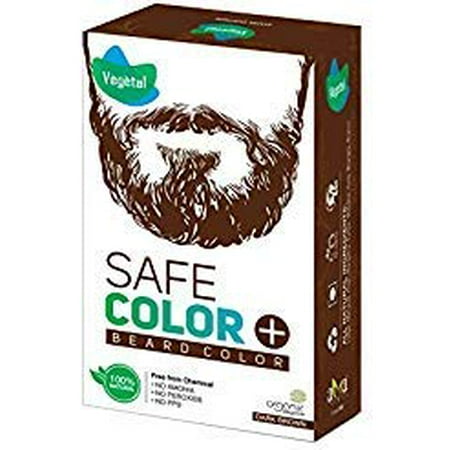 Vegetal Safe Color for Beard, Dark Brown, 25g (Best Hair Dye For Beard In India)