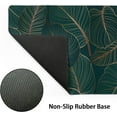thumbnail image 5 of Summer Tropical Leaf Mouse Pad 35.4 X 15.7 Inch XXL Dark Green Leaf Print Full Desk Mousepad Extended Large Non-Slip Rubber Base Keyboard Mat with Stitched Edges for Gaming Office, 5 of 6
