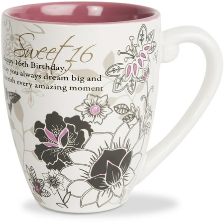 Pavilion - Sweet 16 - 20 oz Birthday Ceramic Coffee Cup (Best Gift For Sweet 16 Girl)