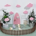 thumbnail image 4 of Kit de 15 mini puertas de madera para jardín de hadas, color rosa perla, decoración mágica para el hogar, bodas y fiestas., 4 of 9