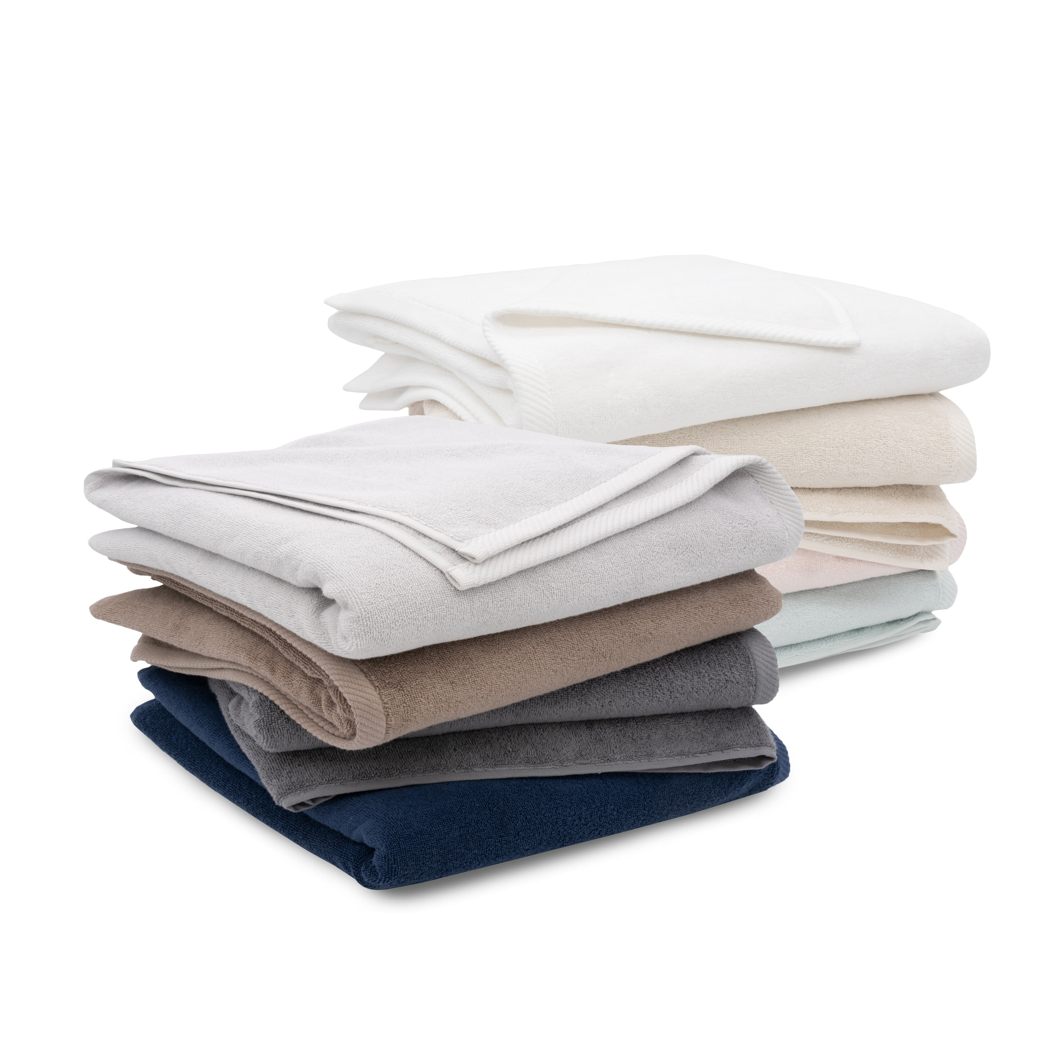 Authentic Hotel and Spa  100% Turkish Cotton Ediree Fingertip Towels - Set of 2 Silver