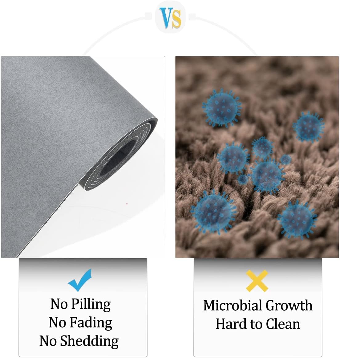 Thin Diatomaceous Earth Bath Mat,Non Slip Quick Dry Bath Mats for Bathroom,Super Absorbent Stone Bath Mat-Washable Shower Mat Bathroom Floor Mat (Light Grey,20"x32")