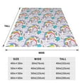 thumbnail image 3 of Balery Unicorn DoingYoga Manta de Felpa Suave y Acogedora – Cobija de Franela Aterciopelada para Cama, Lavable y Cálida para Sofá, Mascotas, Transpirable-60"x50", 3 of 7