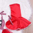 thumbnail image 4 of Infant Baby Toddler Girls Christmas Red Plaid Tulle Fancy Dress Hood Cloak Halloween Costumes, 4 of 4