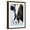 Brown Frame, variant on Art.com Cow Against Blue Background, Close-Up of Head Stretched Canvas Print Wall Art, 16" x 24"