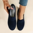 thumbnail image 6 of Flat Shoes Women Comfortable Slip on Women's Flats Wedding Ballerina Shoes Foldable Sparkly Comfort Slip on Flat Shoes Navy 6.5, 6 of 6