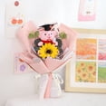thumbnail image 6 of HaCpiu Graduation Gifts Sunflower Flowers Fresh Bouquet, Handmade Knitted Flower with Grad Plush Toy, Perfect Gift for Graduates Ceremonies, Mother's Day & Teacher Appreciation Present, 6 of 6