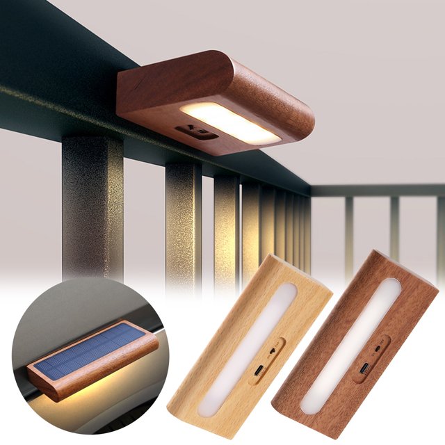 Fiudx Ofertas Del Día Iluminación Del Hogar Para Interiores Y Exteriores, Luces Nocturnas Fotosensibles, Pasillos De Jardín, Luces De Pared Recargables Con Energía Solar