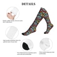 thumbnail image 5 of Lsque Geometry Pattern Sport Compression Socks for Men & Women 15-20 mmHg Knee High Nurse Pregnant Running Medical and Travel Athletic, 5 of 6