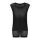thumbnail image 4 of Conjunto Corto de Hombres 2 Piezas Trajes de Moda Casual Sólido Gira-Abajo Cuello Blusa Y Pantalones Traje, Poliéster, 4 of 6
