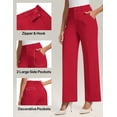 thumbnail image 5 of Womens Dress Pants Wide Leg Stretchy Work Pants Women High Waisted Business Casual Trousers Slacks with Pockets, 5 of 8