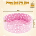 thumbnail image 7 of CASEMIOL Large Ball Pit, Glow Pink Ball Pit for Babies Indoor Playground Quipment, Foam Ball Pit Playroom Essentials, One Year old Girl&Boys Birthday Gifts, 7 of 7