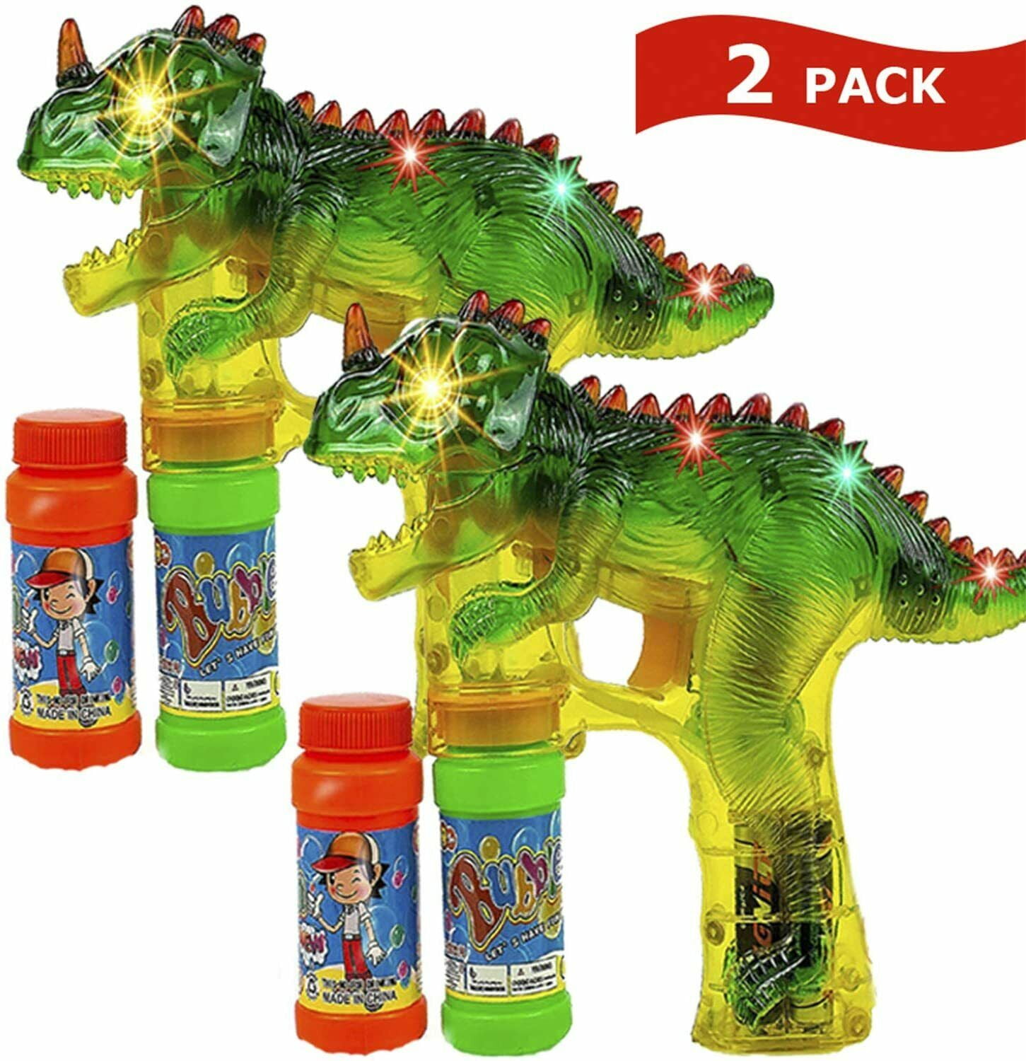  Bubble Gun Bubble Machine Dinosaur Bubble Blower Toy for Kids  and Toddlers Bubble in Bubble Gun Party Favors Birthday for 3 4 5 6 7 8 9  Years Old Boys and Girls : IFLOVE: Toys & Games