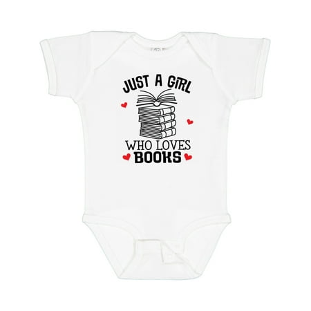 

Inktastic Just a Girl Who Loves Books Gift Baby Girl Bodysuit