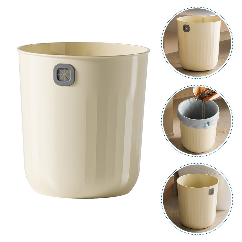Masteelf 2pcs Trash Can No Lid Garbage Can Waste Basket Garbage Container for Bathroom
