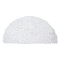 thumbnail image 3 of Home Weavers Modesto Collection 100% Cotton Tufted Slice Rug, Extra Soft and Absorbent Bath Rugs, Non-Slip Bath Mats, Machine Washable, Half Moon Rug, 17"x30" Slice Rug, White, 3 of 5