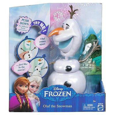 disney frozen snowman olaf apart different facial expressions mattel new in box