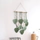 thumbnail image 3 of 3X Hoja de Macramé para Colgar en la Pared de la HabitacióN , DecoracióN del Hogar, Tapiz de Pared EstéTico Tejido, DecoracióN de la Boda para la HabitacióN del Hogar, Verde, 3 of 5