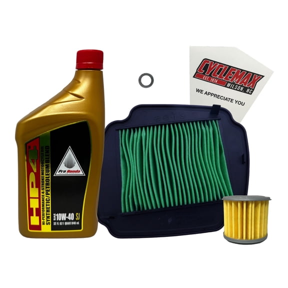 Cyclemax Full Synthetic Oil Change Kit fits 2021-2024 Honda Grom w/ Air Filter