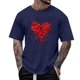 thumbnail image 1 of Tops para hombre, blusas y camisas de manga corta con cuello redondo para hombre, camisetas casuales con estampado de moda para hombre, blusa de manga corta, blusa de poliéster para hombre., 1 of 4
