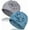 Light Grey+cerulean Blue, variant on 2 Pieces Cotton Chemo Turban Headwear, Soft Cancer Headwear Elastic Cancer Cap for Women with Hair Loss
