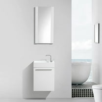Colmar 18" Floating Vanity with Sink - Glossy White