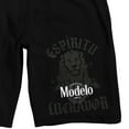 thumbnail image 2 of Modelo Espiritu Luchador Lion Logo Men's Black Sleep Pajama Shorts
-Medium, 2 of 4