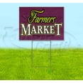 thumbnail image 1 of Farmers Market (18" x 24") Yard Sign, Includes Metal Step Stake, 1 of 6