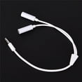 thumbnail image 5 of 3.5mm AUX Audio Mic Splitter Cable Earphone Headphone Adapter Male To Female AL, 5 of 6
