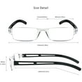 thumbnail image 6 of 4 Pairs Reading Glasses, Blue Light Blocking Glasses, Computer Reading Glasses for Women and Men, Fashion Rectangle Eyewear Frame(4 Black, +2.75 Magnification), 6 of 6